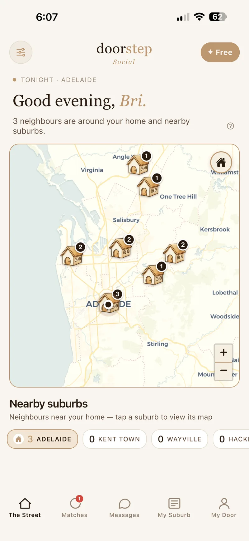 Doorstep dashboard — a living map of your suburb
